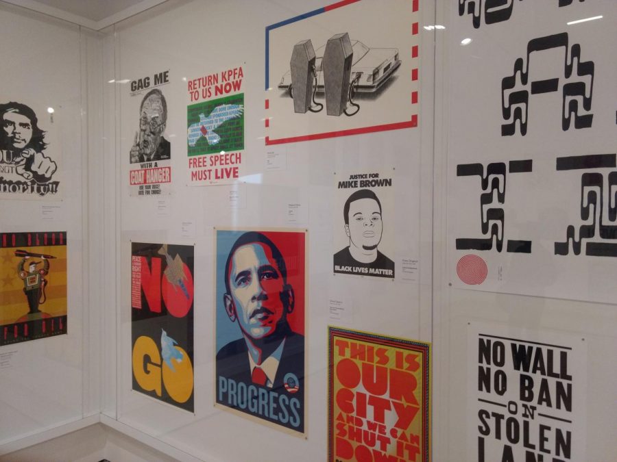 Political posters at the San Francisco Museum of Modern Art.