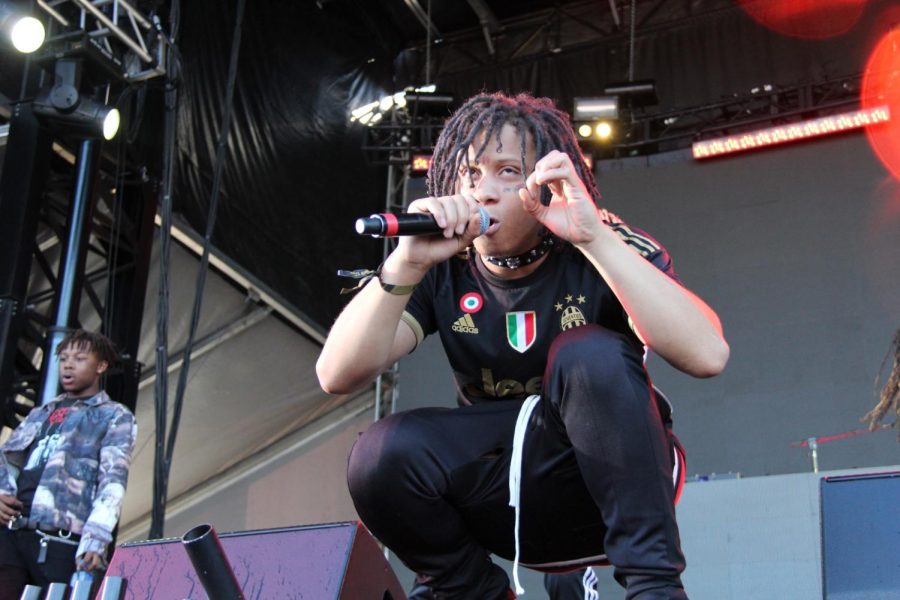 Ohio based rapper Trippie Redd performs at the Bay Area Rolling Loud event last year.