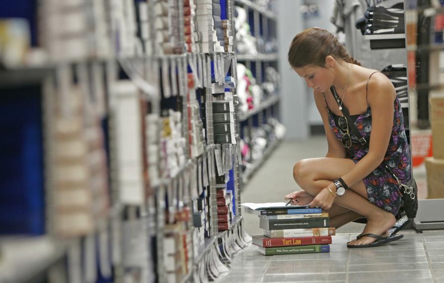 Bookstores have been losing revenue as more students are renting their textbooks online.