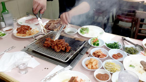 Korean side dishes called Banchans.
