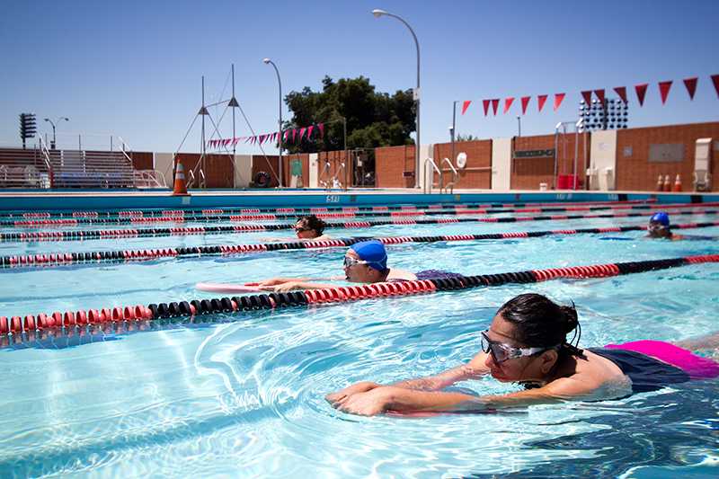 Swim lessons for beginning and intermediate swimmers began July 1st on the Hayward campus.