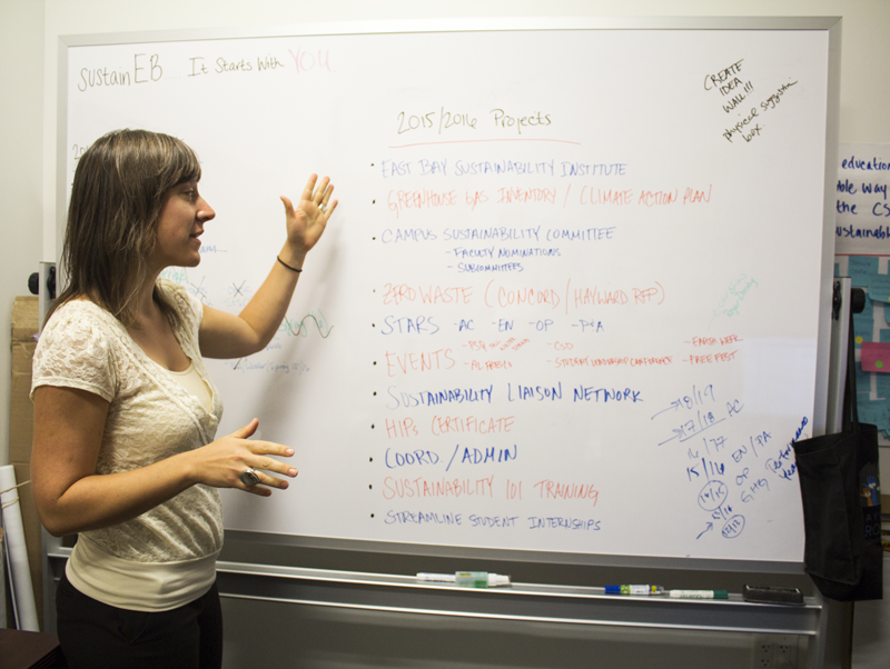 Jillian Buckholz, director of sustainability, discusses goals for the upcoming academic year. 