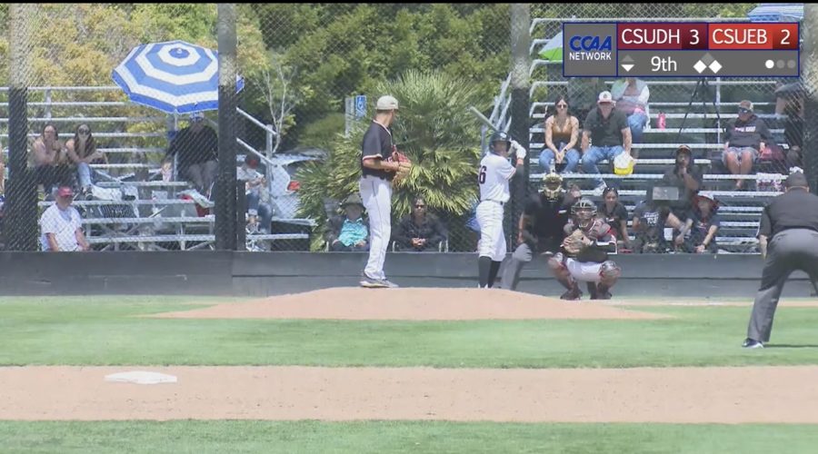 Broadcast unit’s coverage of baseball match between California State University, Dominguez Hills and California State University, East Bay