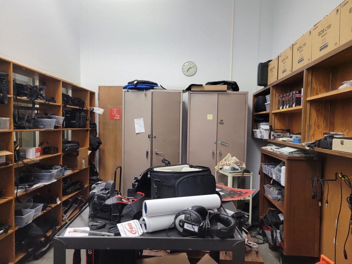 Image of the studios equipment room