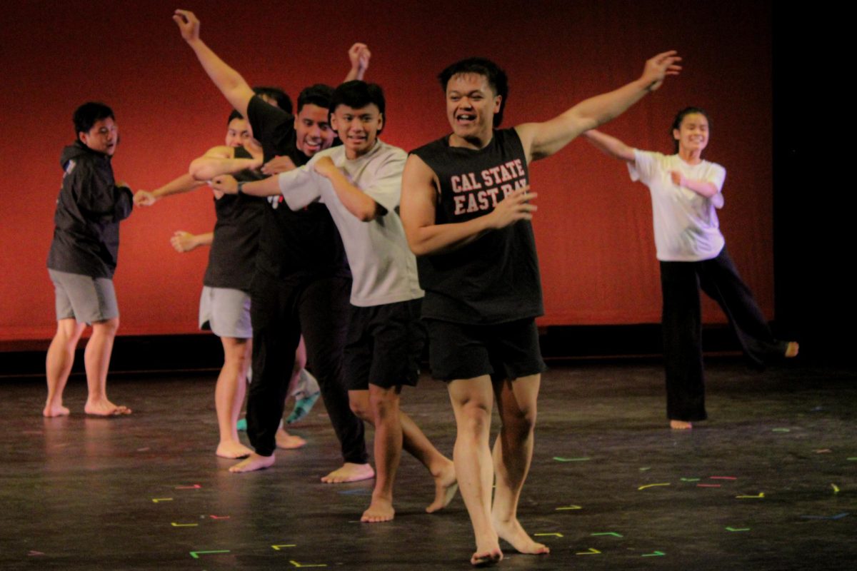 Students seen are Jonathan Bataclan, Jared Mendoza, Gregory Singleton, Dane Lopez, and Liana Wong,   rehearsed the dance, Subli, on April 17th, 2024 
