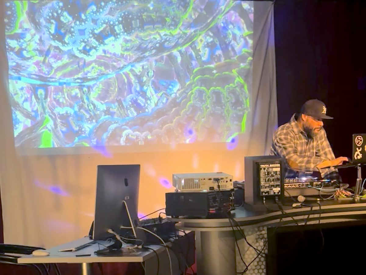 Joseph Torres performing one of his house music sets during U-Hour. 