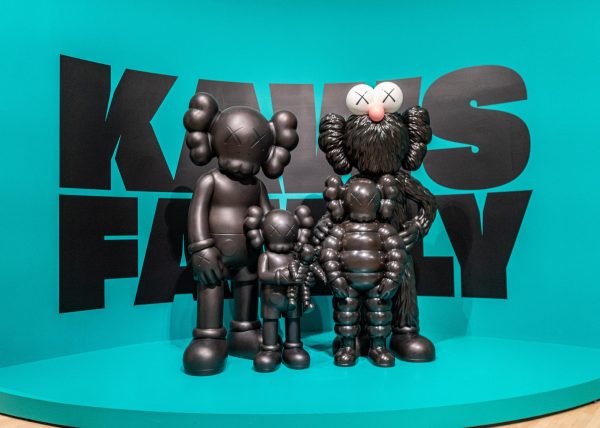 KAWS' COMPANION, BFF, and CHUM grouped together for a family portrait.
