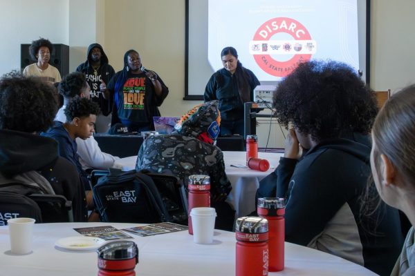 Cal State East Bay hosts students from Hayward High School during an East Bay subregion event, highlighting the enduring educational network built ahead of the grant's conclusion.